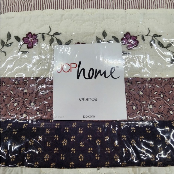 NWT JCPenney Home Boho Quilted Valance - Picture 1 of 10
